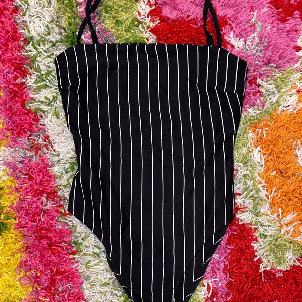 Tiger Mist striped bodysuit
